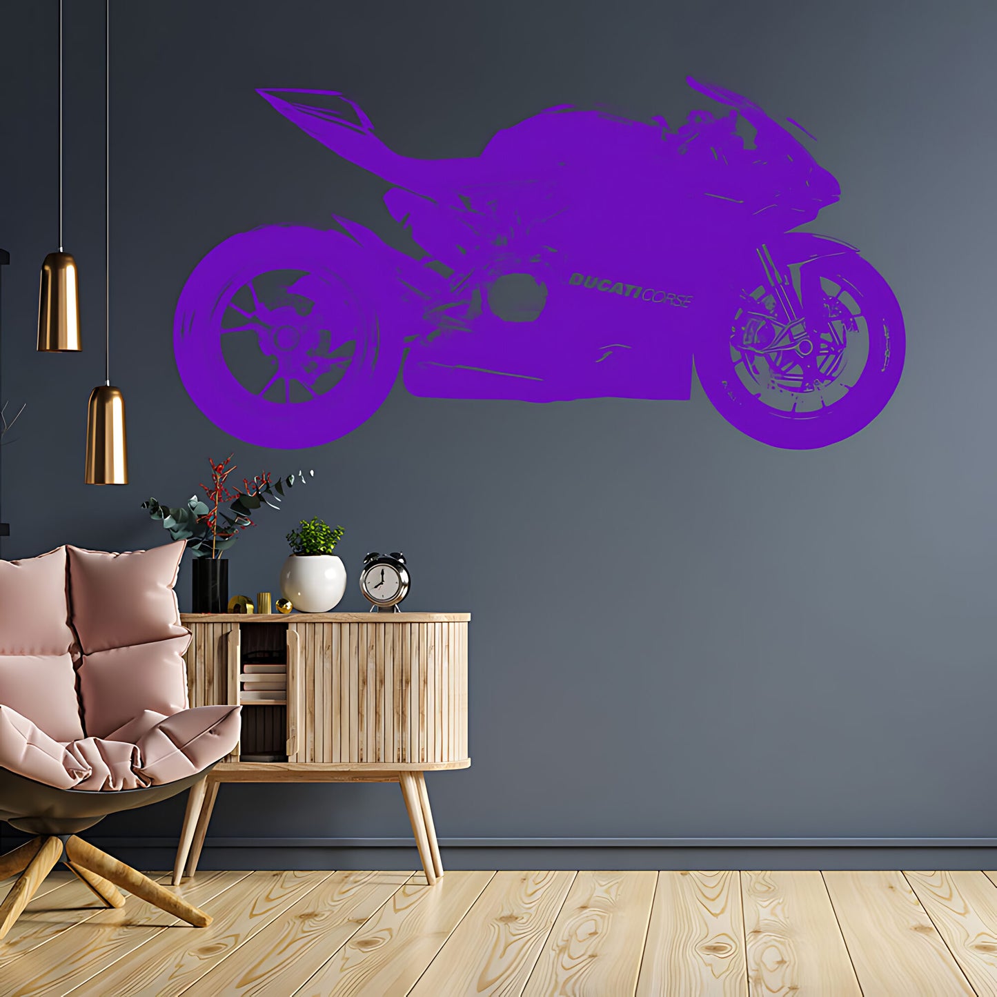 Ducati 1199 Panigale Moto GP Racing Motorbike Vinyl Sticker Wall Art