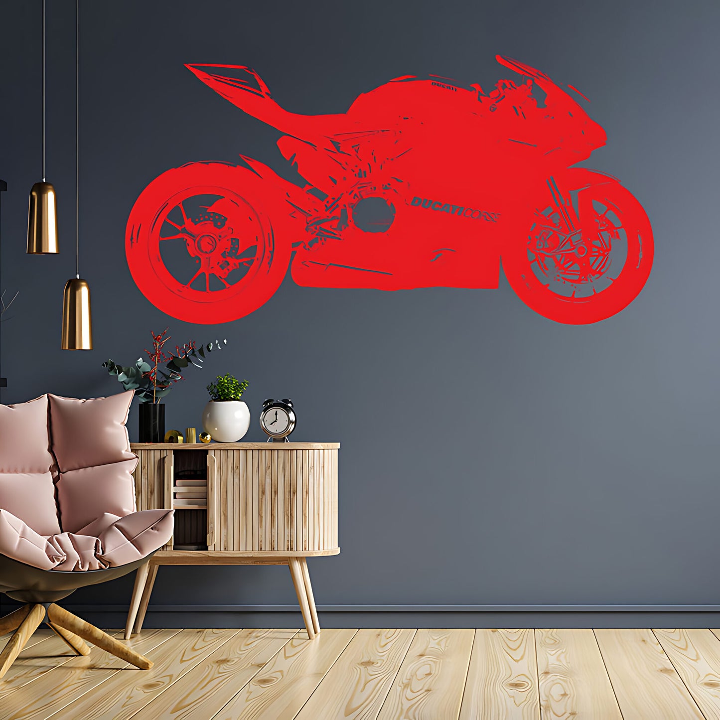 Ducati 1199 Panigale Moto GP Racing Motorbike Vinyl Sticker Wall Art
