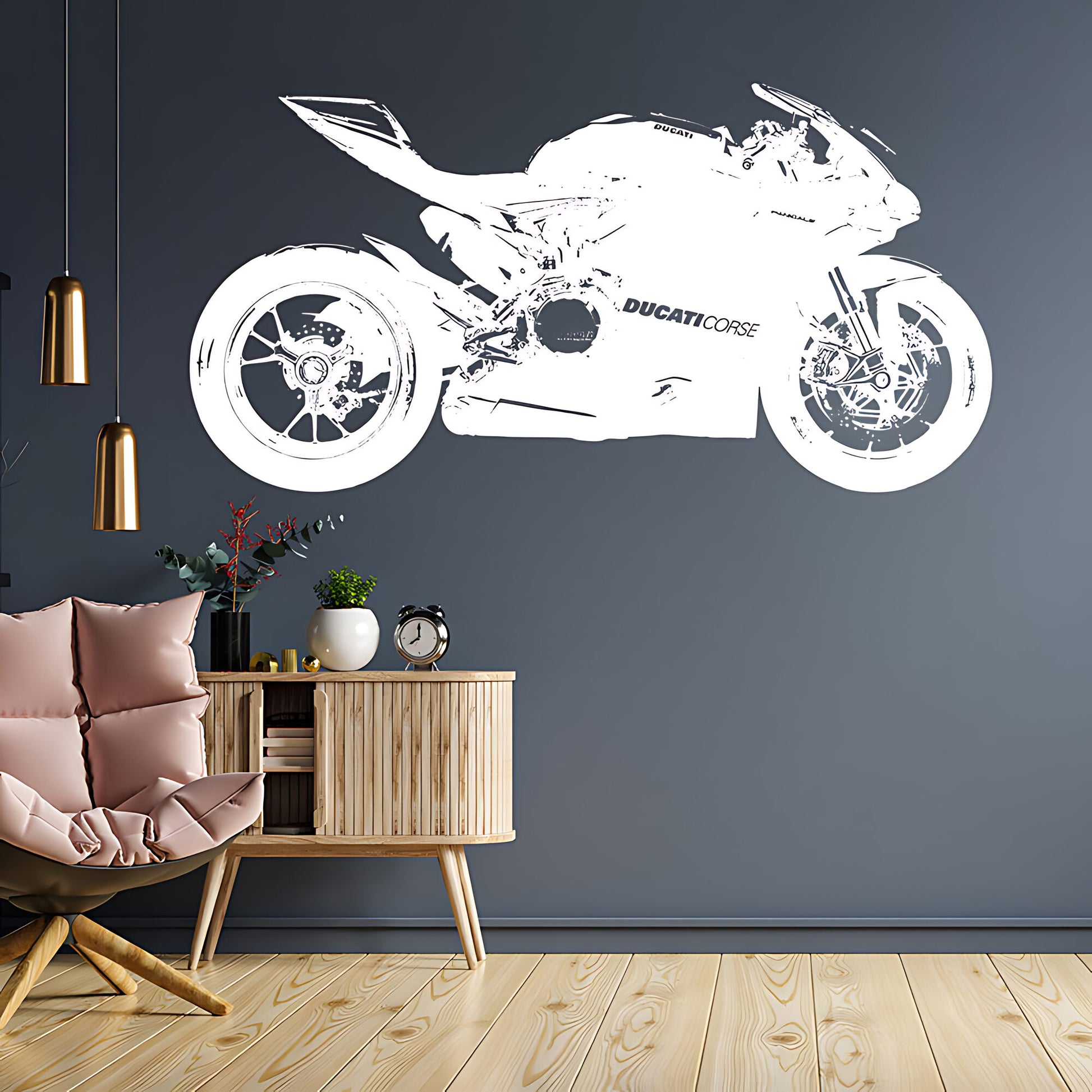 Ducati 1199 Panigale Moto GP Racing Motorbike Vinyl Sticker Wall Art