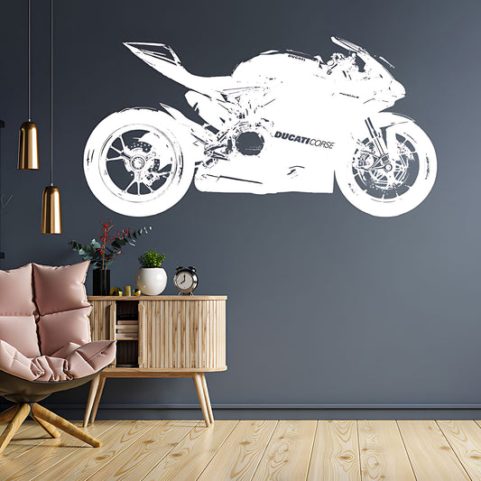 Ducati 1199 Panigale Moto GP Racing Motorbike Vinyl Sticker Wall Art