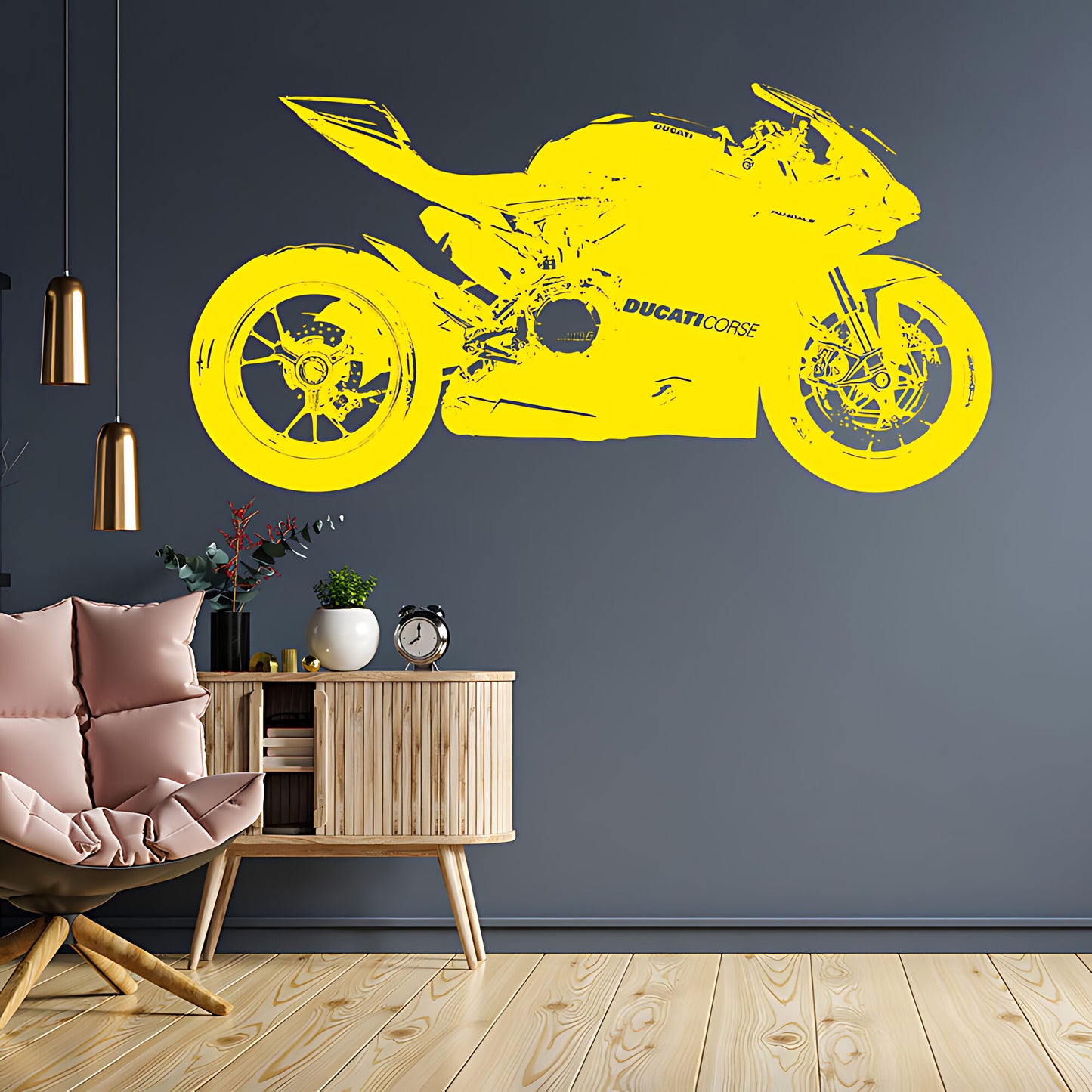 Ducati 1199 Panigale Moto GP Racing Motorbike Vinyl Sticker Wall Art