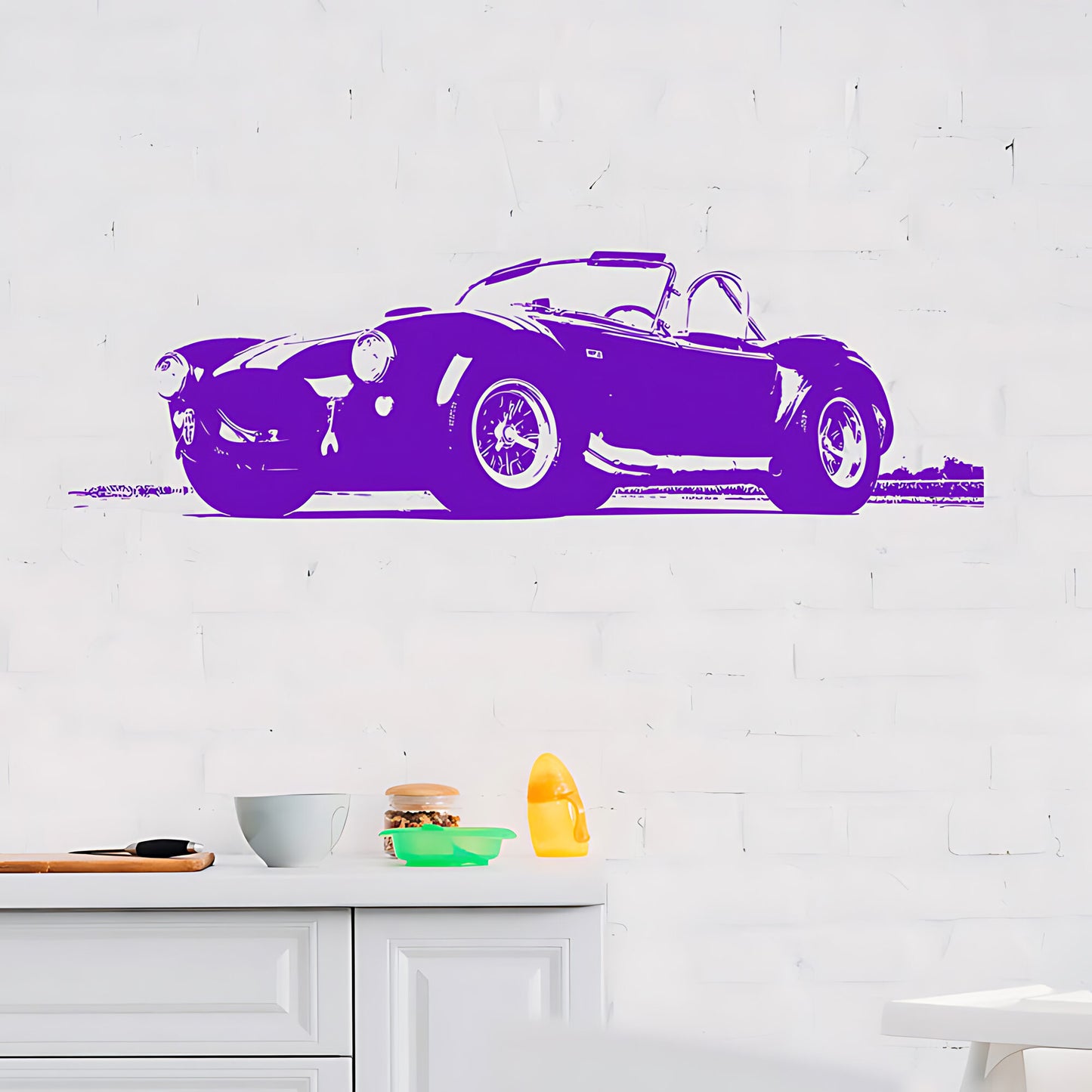 AC Cobra Classic Car Wall Sticker – Garage or Bedroom Decal