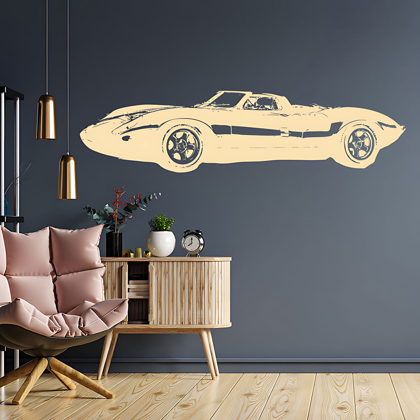 Jaguar XJ13 Wall Sticker - Classic Car Vinyl Decal