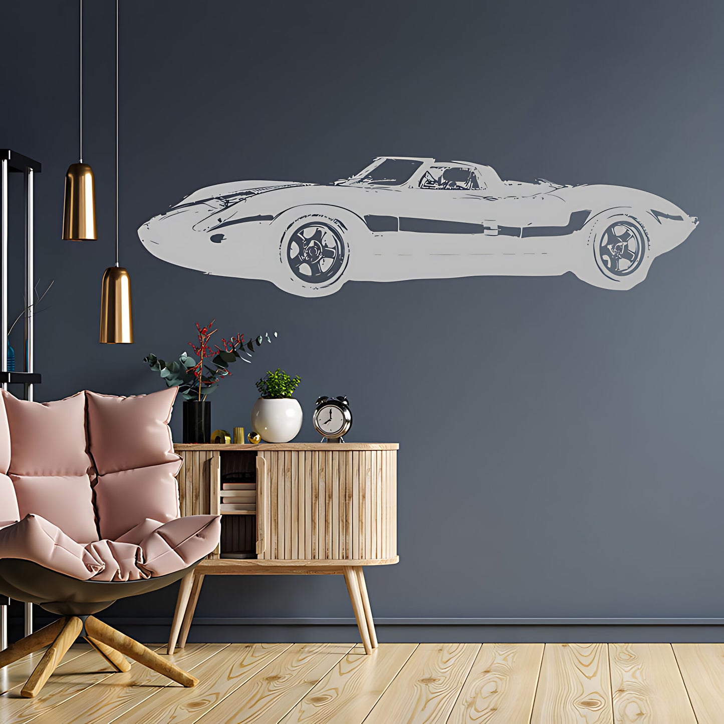 Jaguar XJ13 Wall Sticker - Classic Car Vinyl Decal