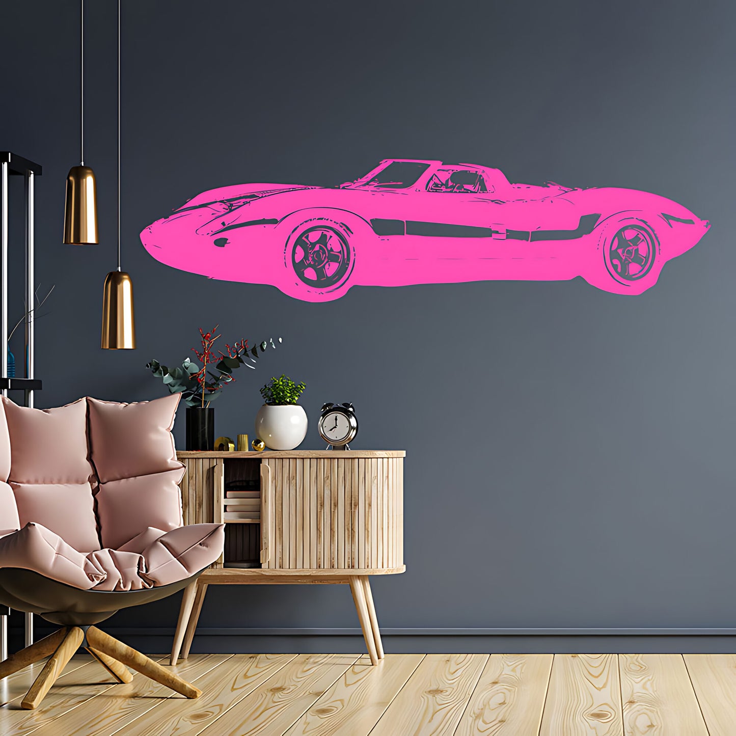Jaguar XJ13 Wall Sticker - Classic Car Vinyl Decal