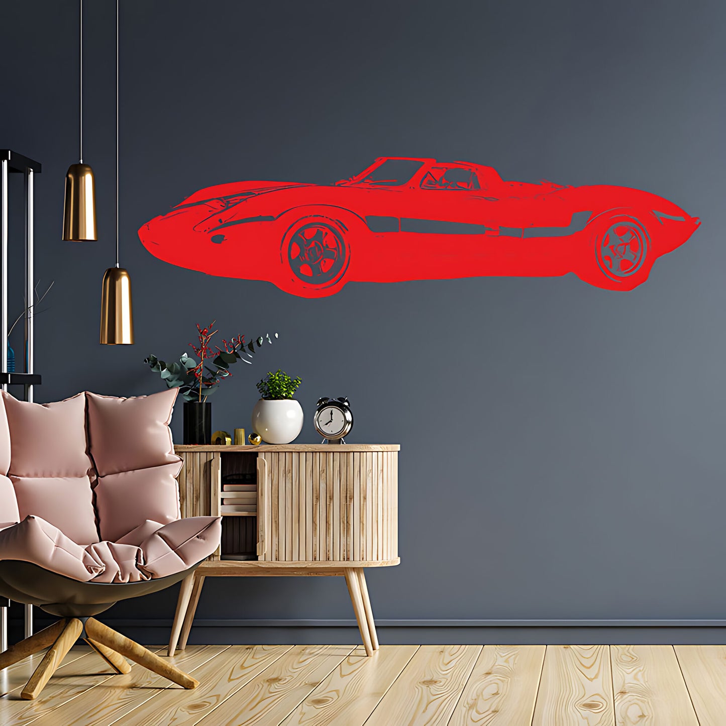 Jaguar XJ13 Wall Sticker - Classic Car Vinyl Decal