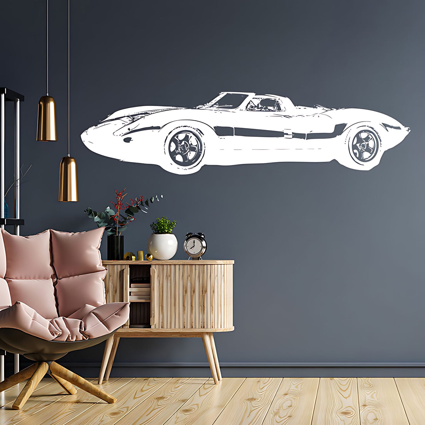 Jaguar XJ13 Wall Sticker - Classic Car Vinyl Decal