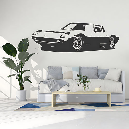 Lamborghini Miura Wall Sticker - Garage Vinyl Decal