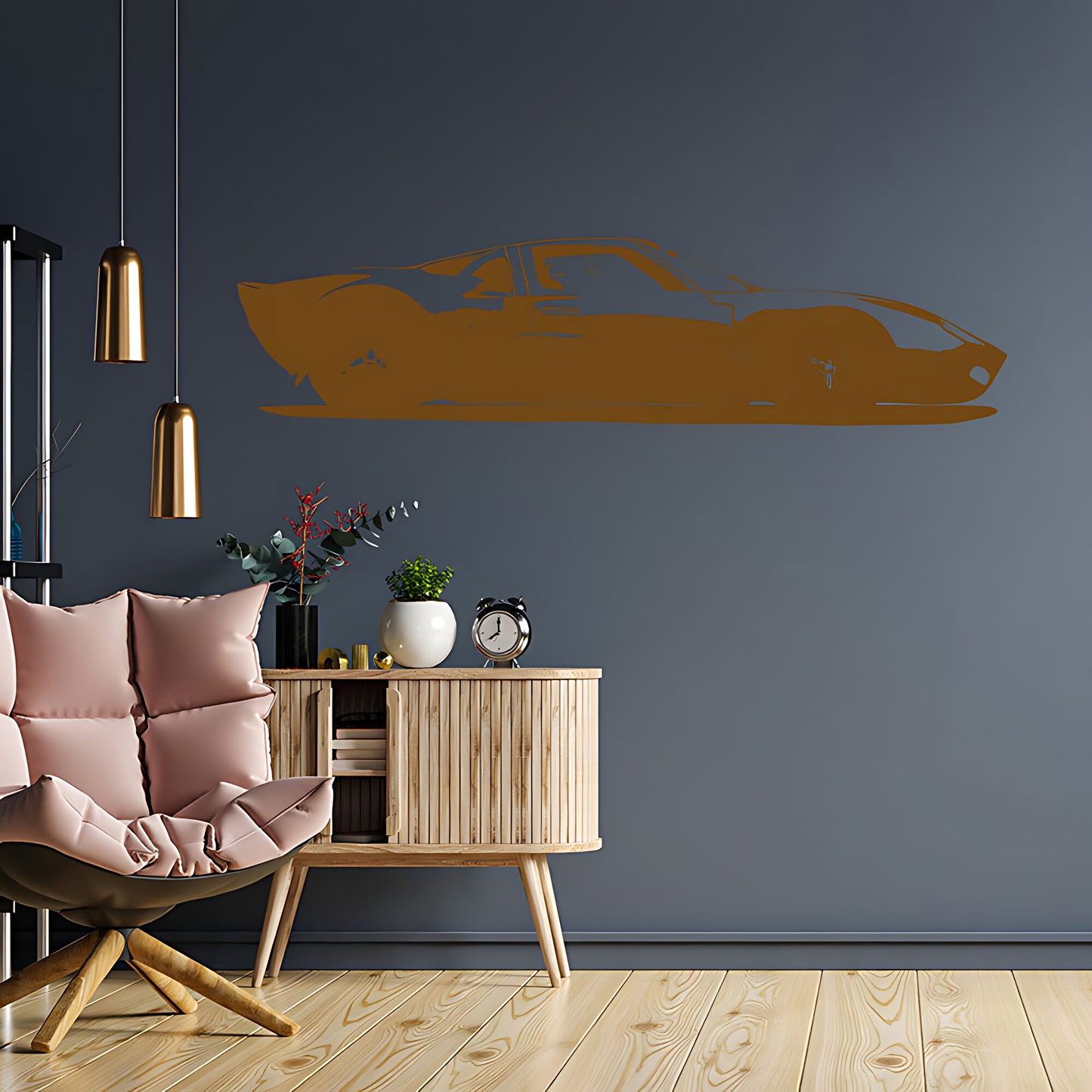 Ford GT40 Vinyl Wall Art Sticker - Ideal for Boys Bedroom or Garage