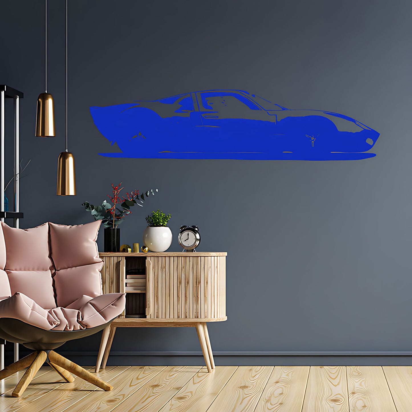 Ford GT40 Vinyl Wall Art Sticker - Ideal for Boys Bedroom or Garage