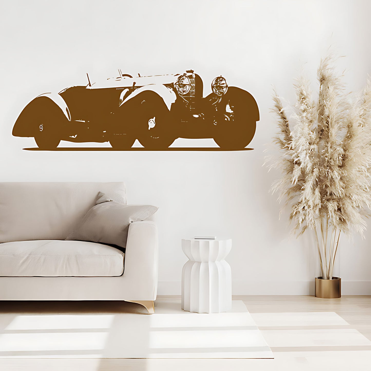 Mercedes Benz SSK Classic Car Wall Sticker – Vintage Silhouette Decal