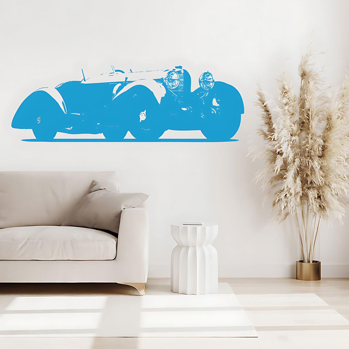 Mercedes Benz SSK Classic Car Wall Sticker – Vintage Silhouette Decal