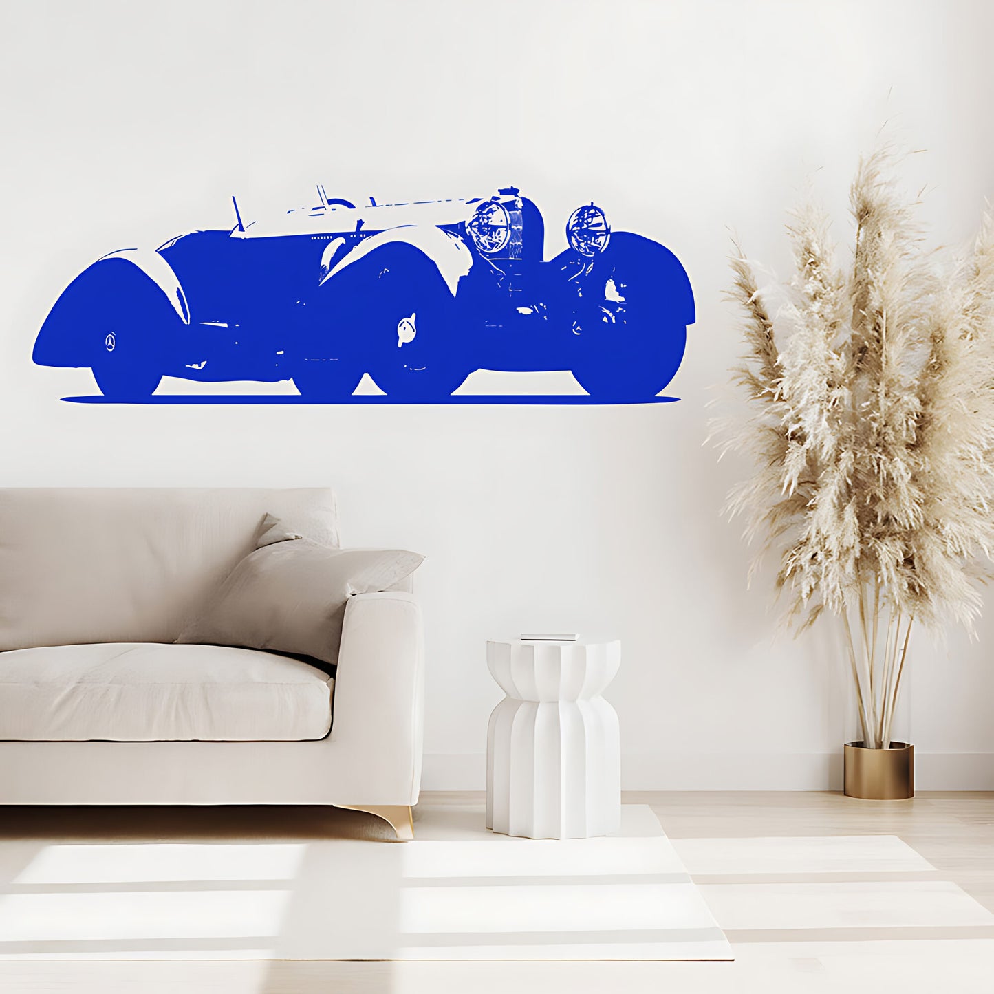 Mercedes Benz SSK Classic Car Wall Sticker – Vintage Silhouette Decal