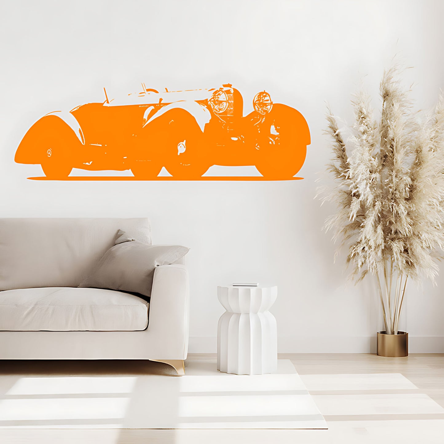 Mercedes Benz SSK Classic Car Wall Sticker – Vintage Silhouette Decal