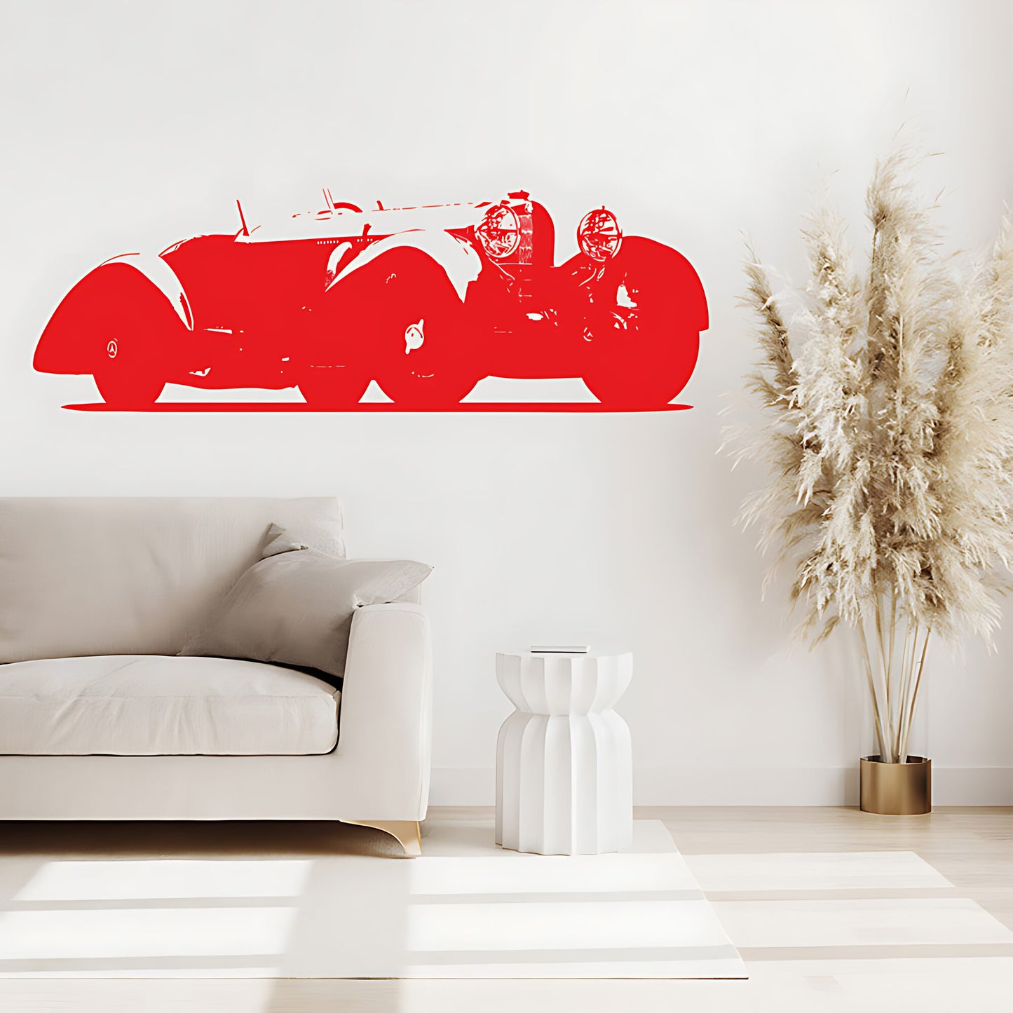 Mercedes Benz SSK Classic Car Wall Sticker – Vintage Silhouette Decal