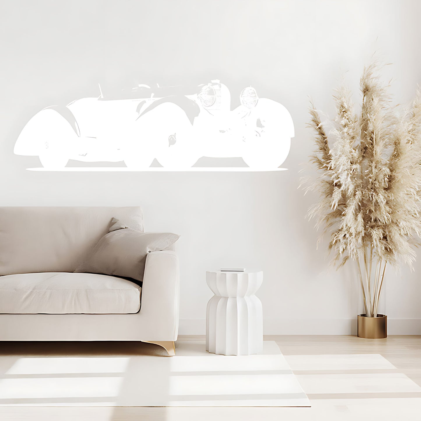 Mercedes Benz SSK Classic Car Wall Sticker – Vintage Silhouette Decal