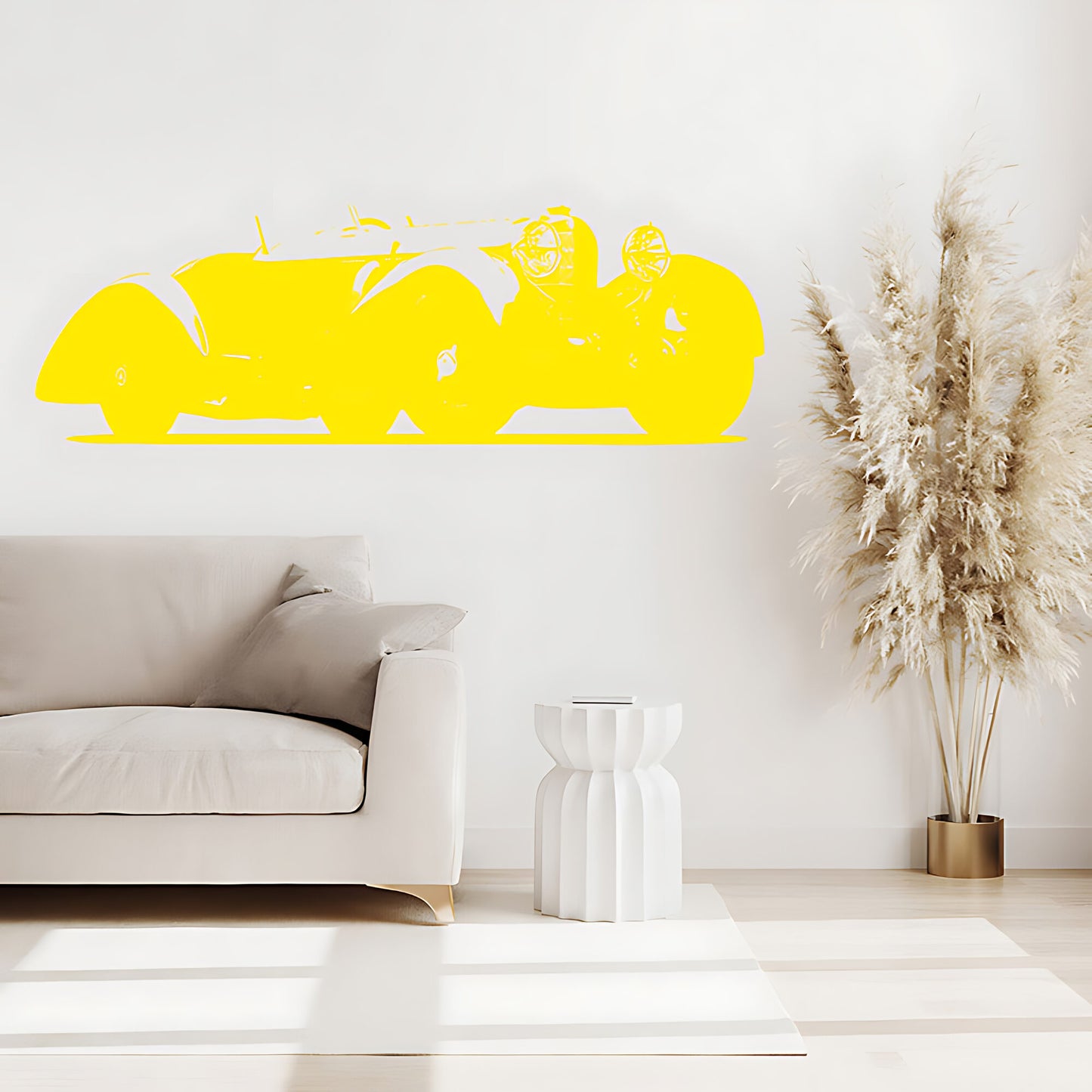 Mercedes Benz SSK Classic Car Wall Sticker – Vintage Silhouette Decal