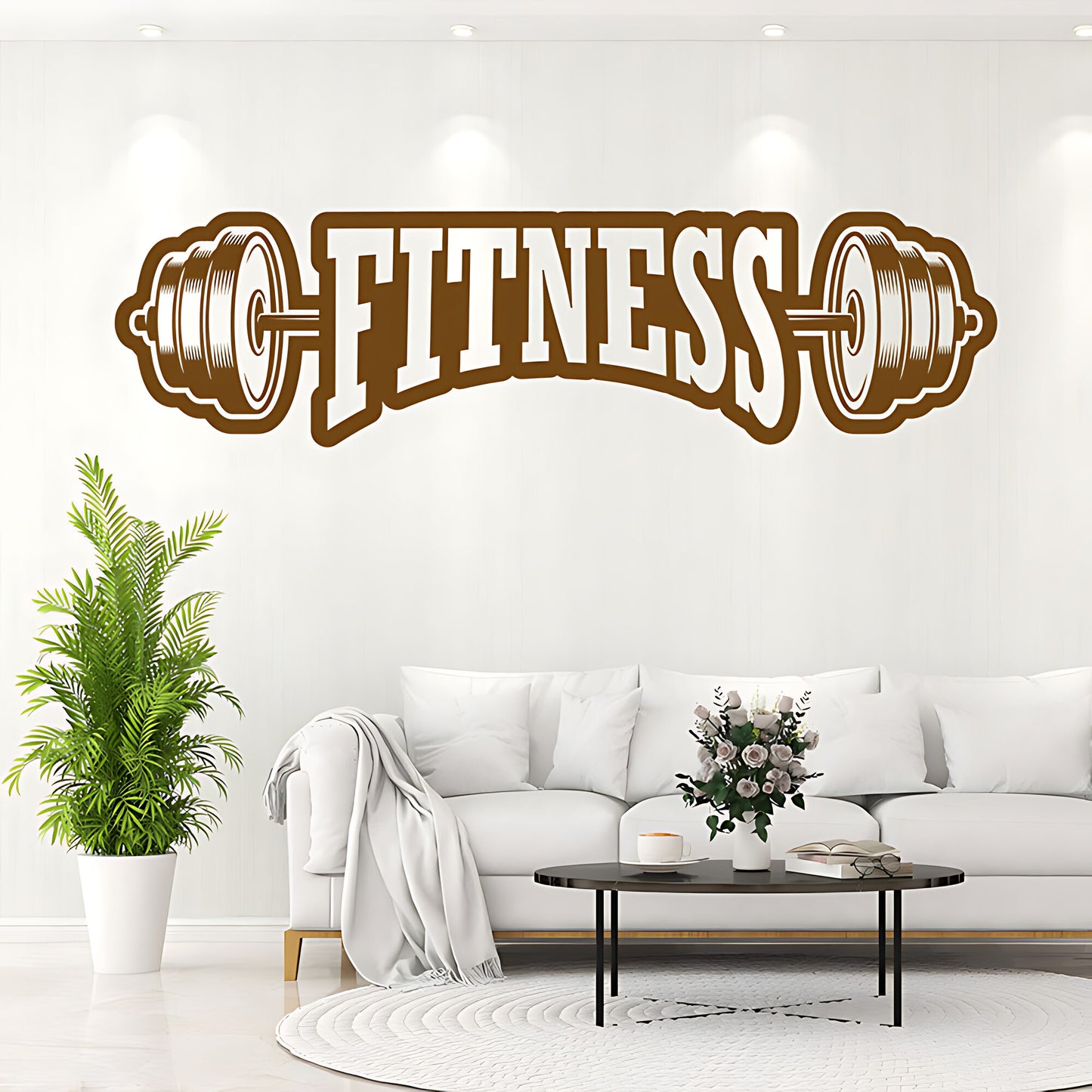 Fitness Weight Lifting Gym Wall Sticker Art Decor