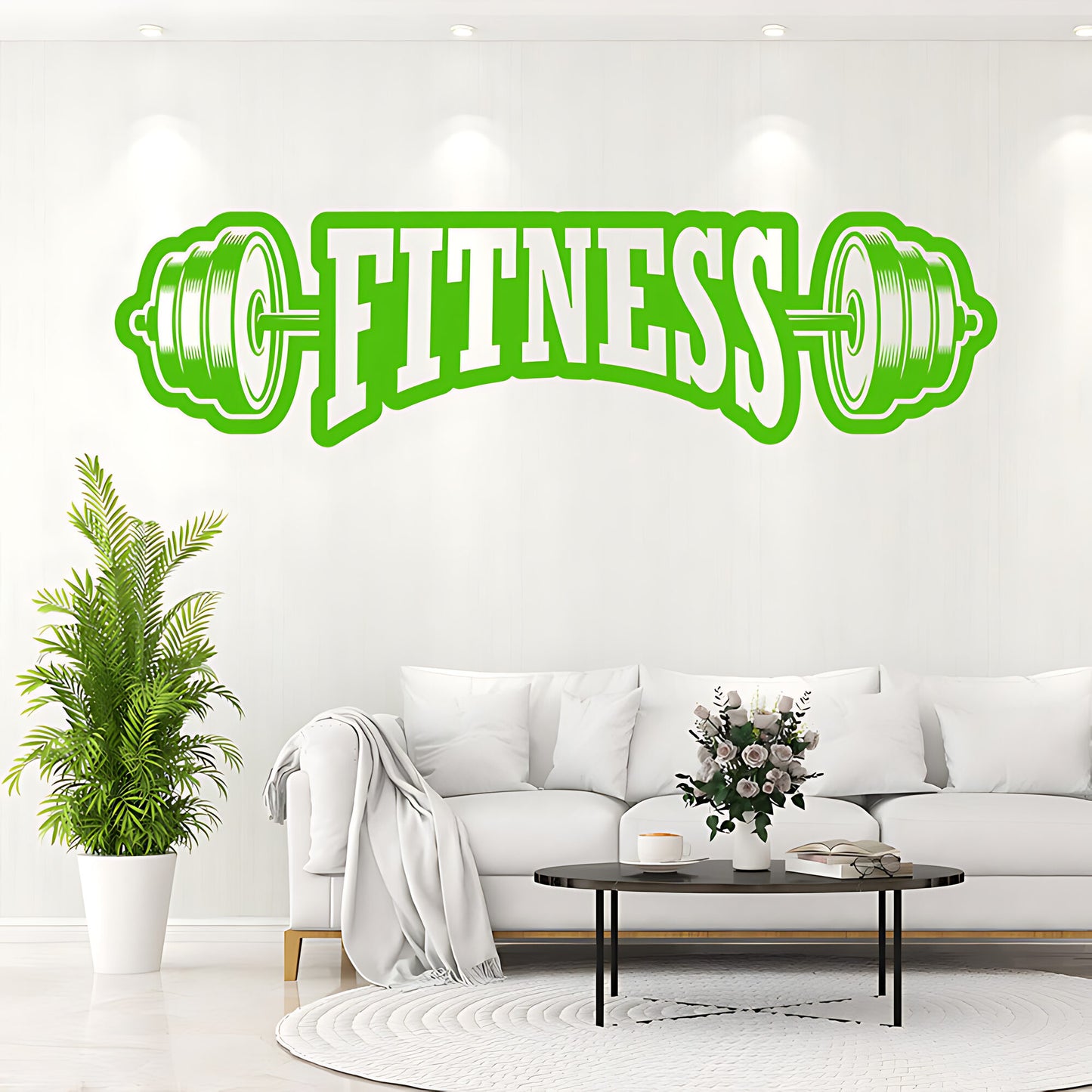 Fitness Weight Lifting Gym Wall Sticker Art Decor