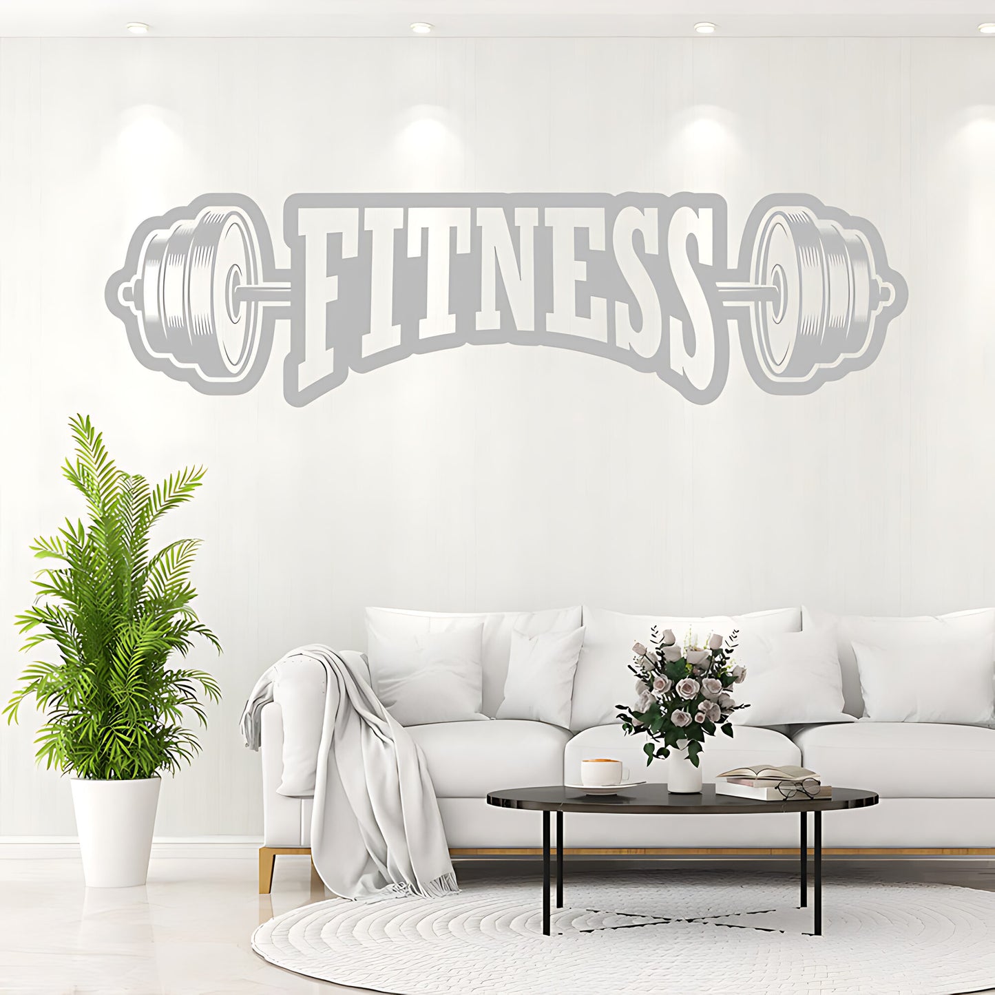 Fitness Weight Lifting Gym Wall Sticker Art Decor
