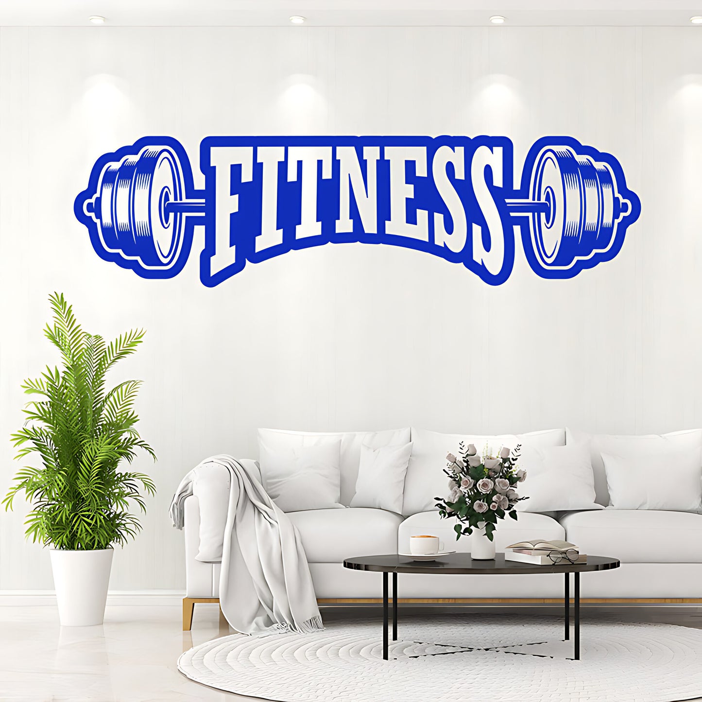 Fitness Weight Lifting Gym Wall Sticker Art Decor