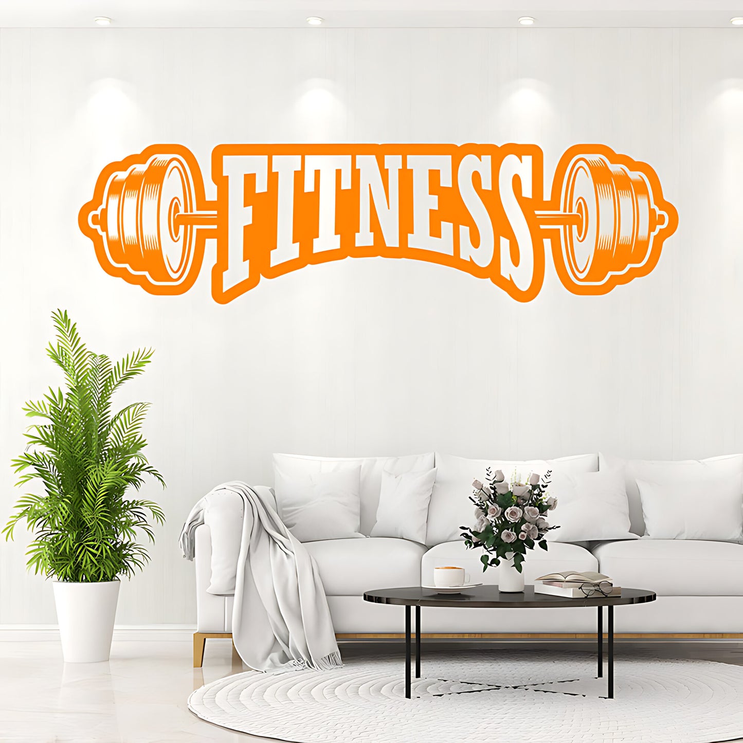 Fitness Weight Lifting Gym Wall Sticker Art Decor