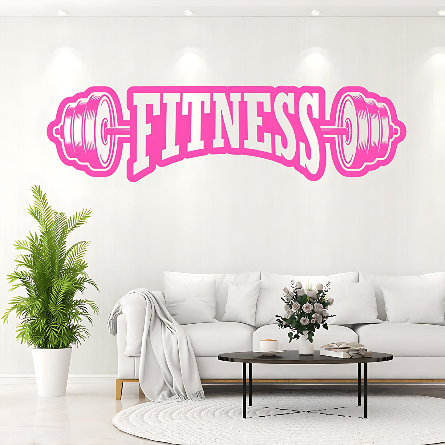 Fitness Weight Lifting Gym Wall Sticker Art Decor