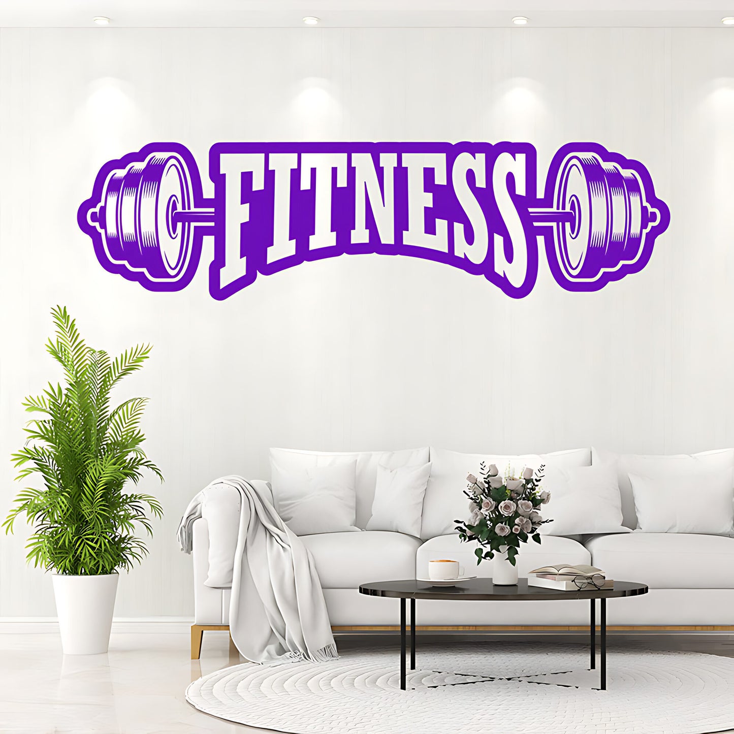 Fitness Weight Lifting Gym Wall Sticker Art Decor