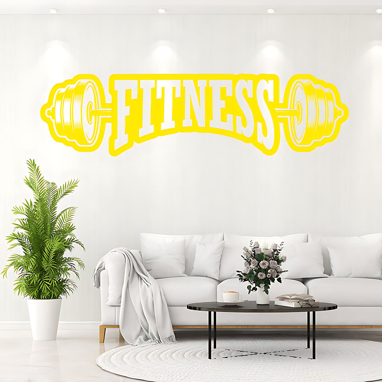 Fitness Weight Lifting Gym Wall Sticker Art Decor