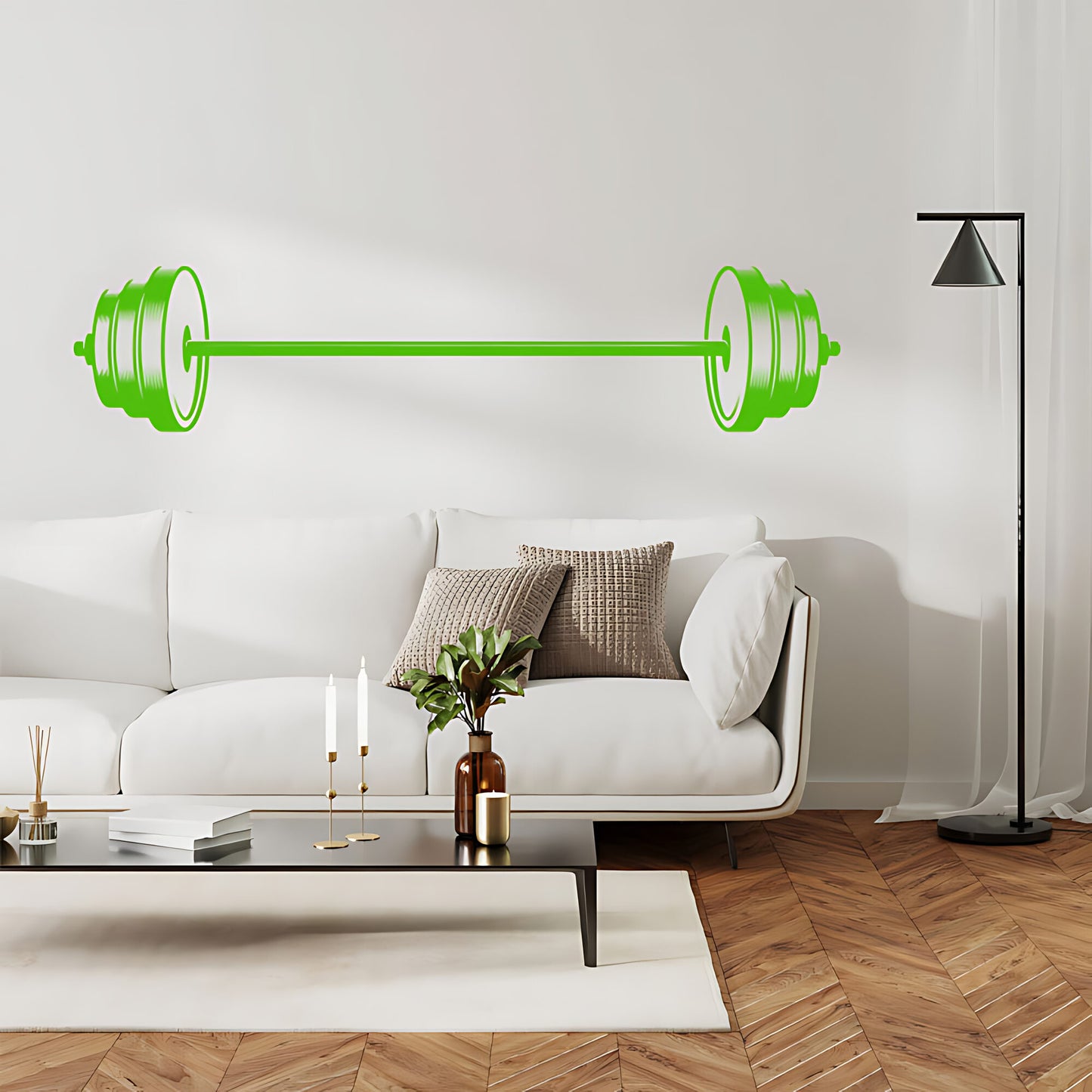 Fitness Weight Lifting Gym Weights Wall Sticker Art Decor