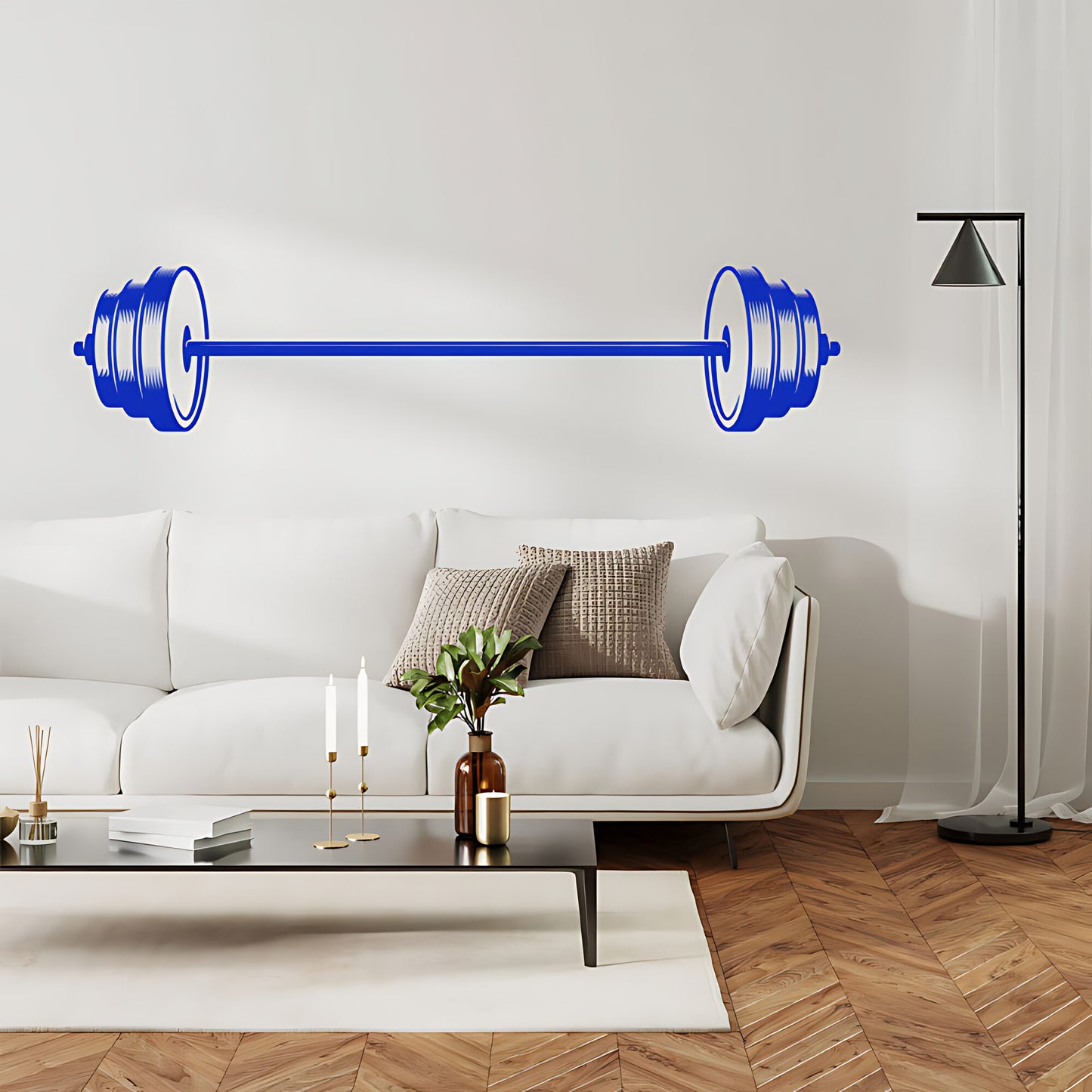 Fitness Weight Lifting Gym Weights Wall Sticker Art Decor