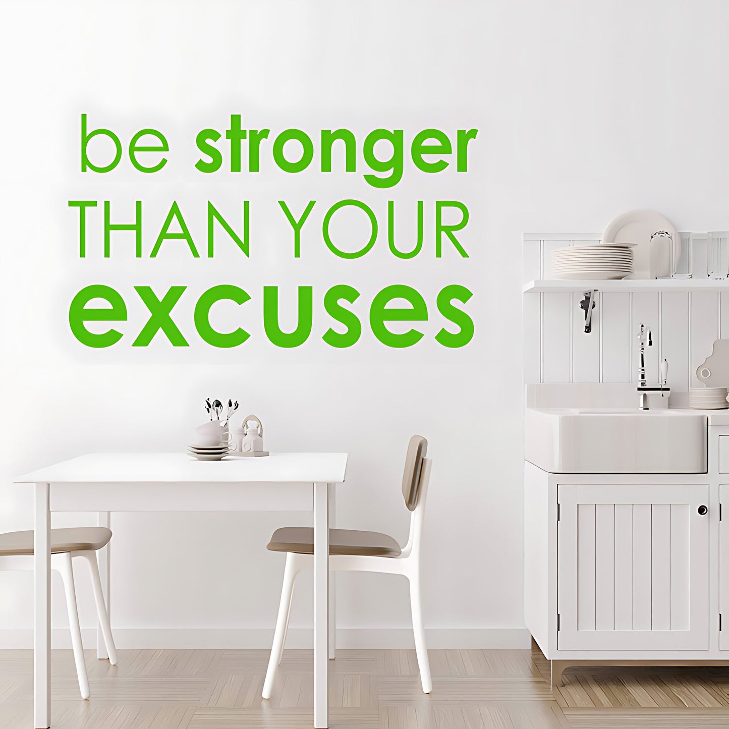 Be Stronger Gym Motivational Quote Wall Sticker Art Decor