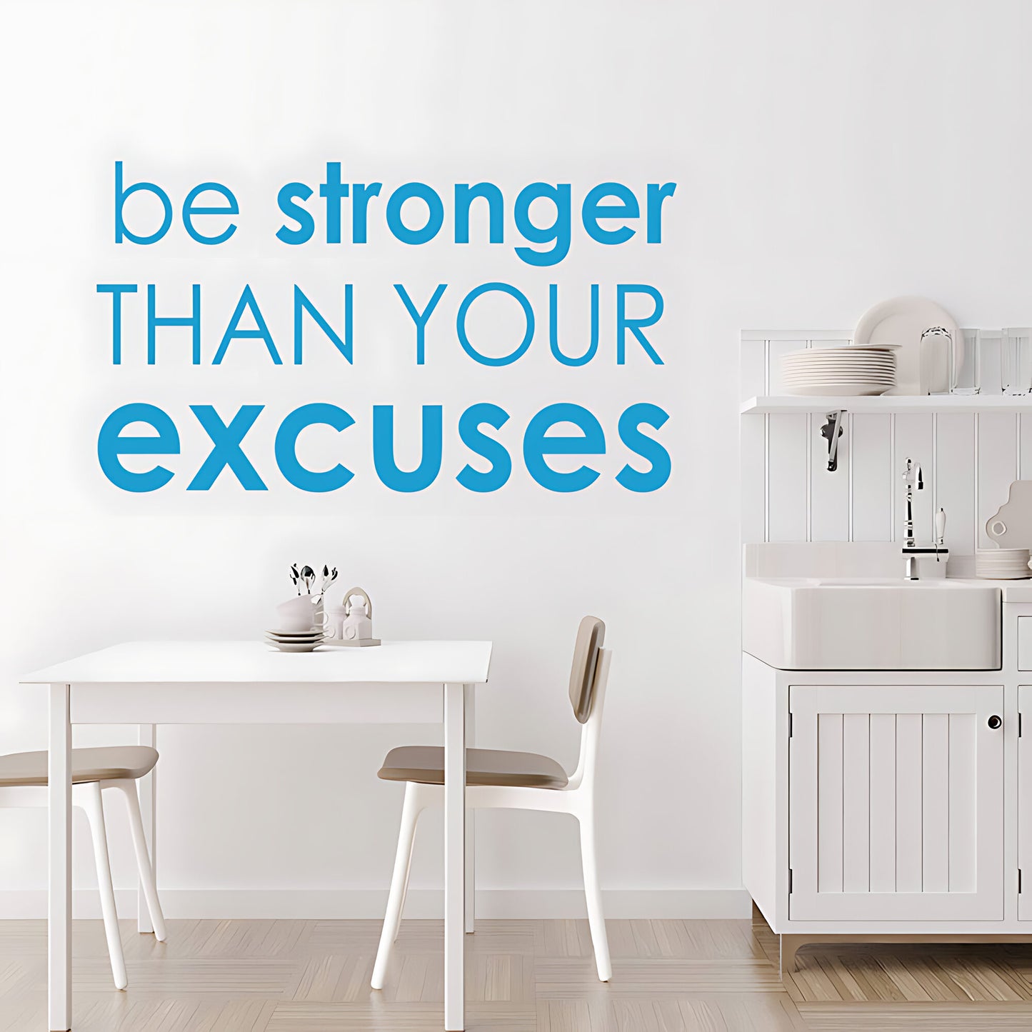 Be Stronger Gym Motivational Quote Wall Sticker Art Decor
