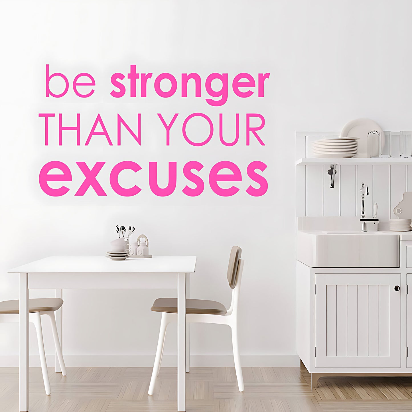 Be Stronger Gym Motivational Quote Wall Sticker Art Decor