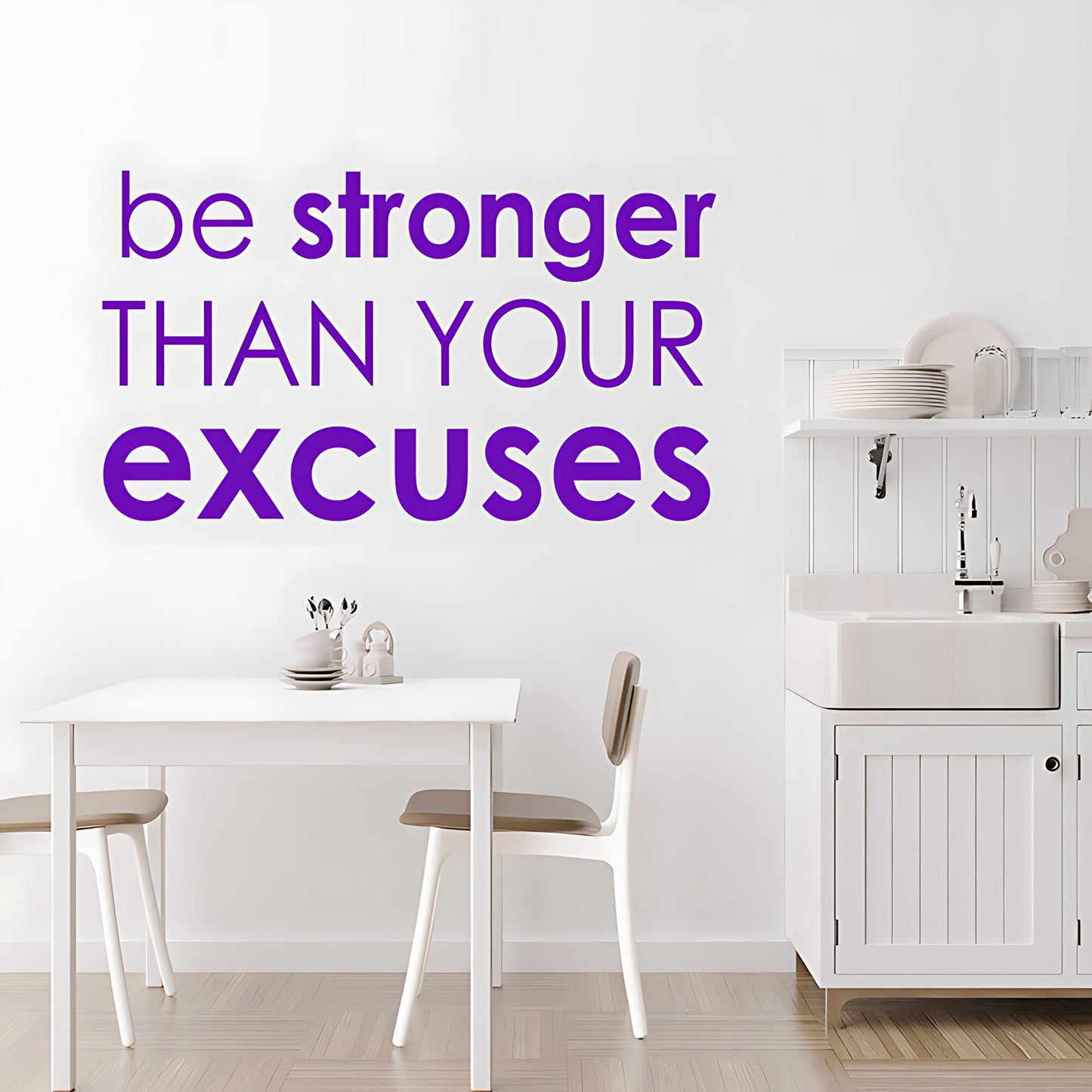 Be Stronger Gym Motivational Quote Wall Sticker Art Decor