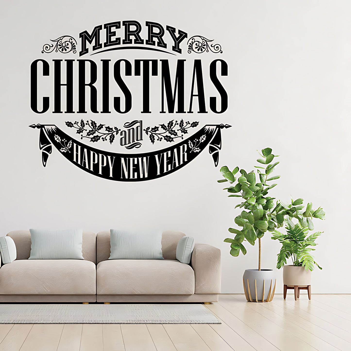 Christmas Wall Stickers for Shop Windows - XMAS Sign Art Decoration