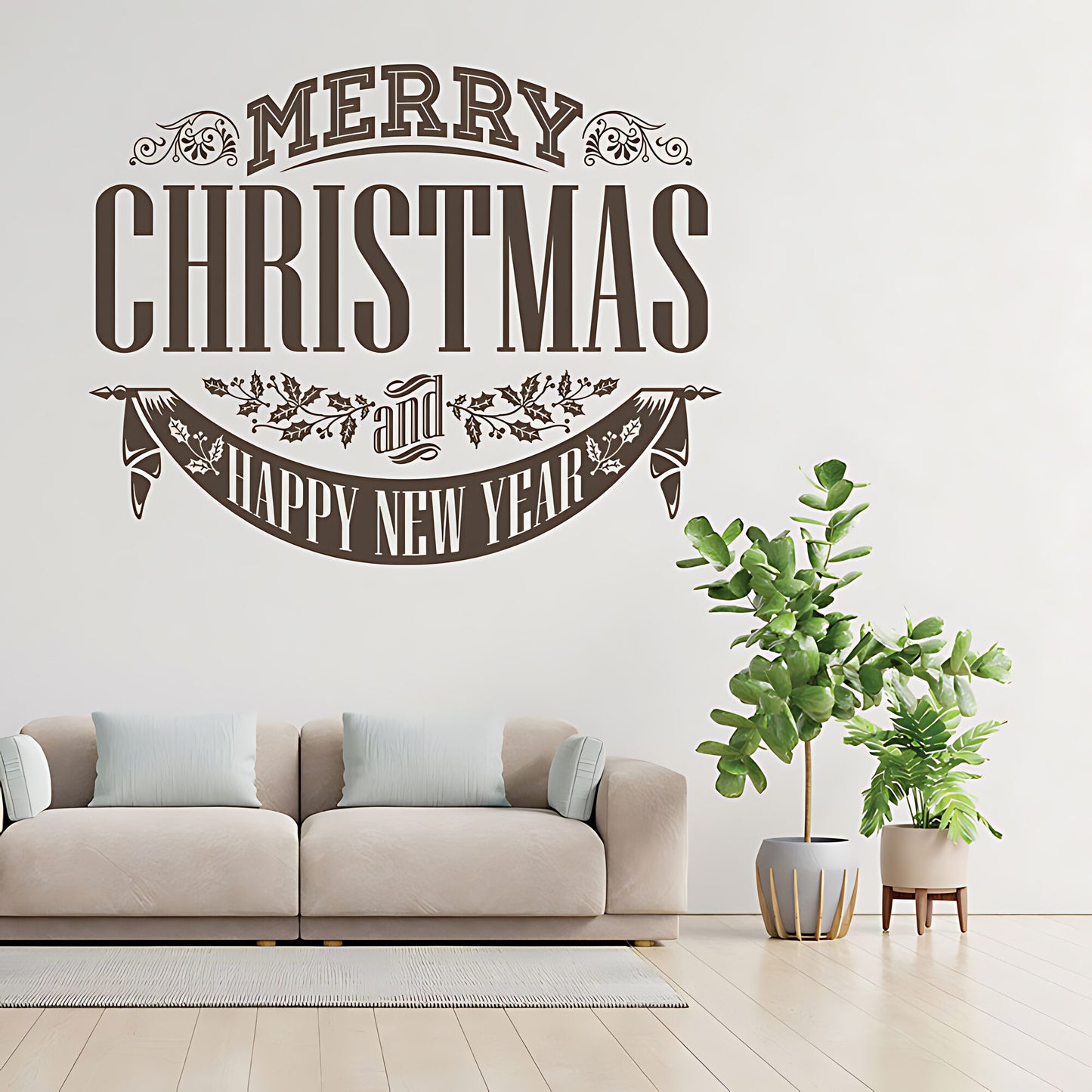 Christmas Wall Stickers for Shop Windows - XMAS Sign Art Decoration