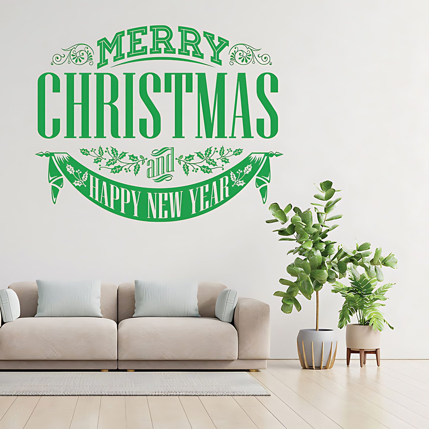 Christmas Wall Stickers for Shop Windows - XMAS Sign Art Decoration