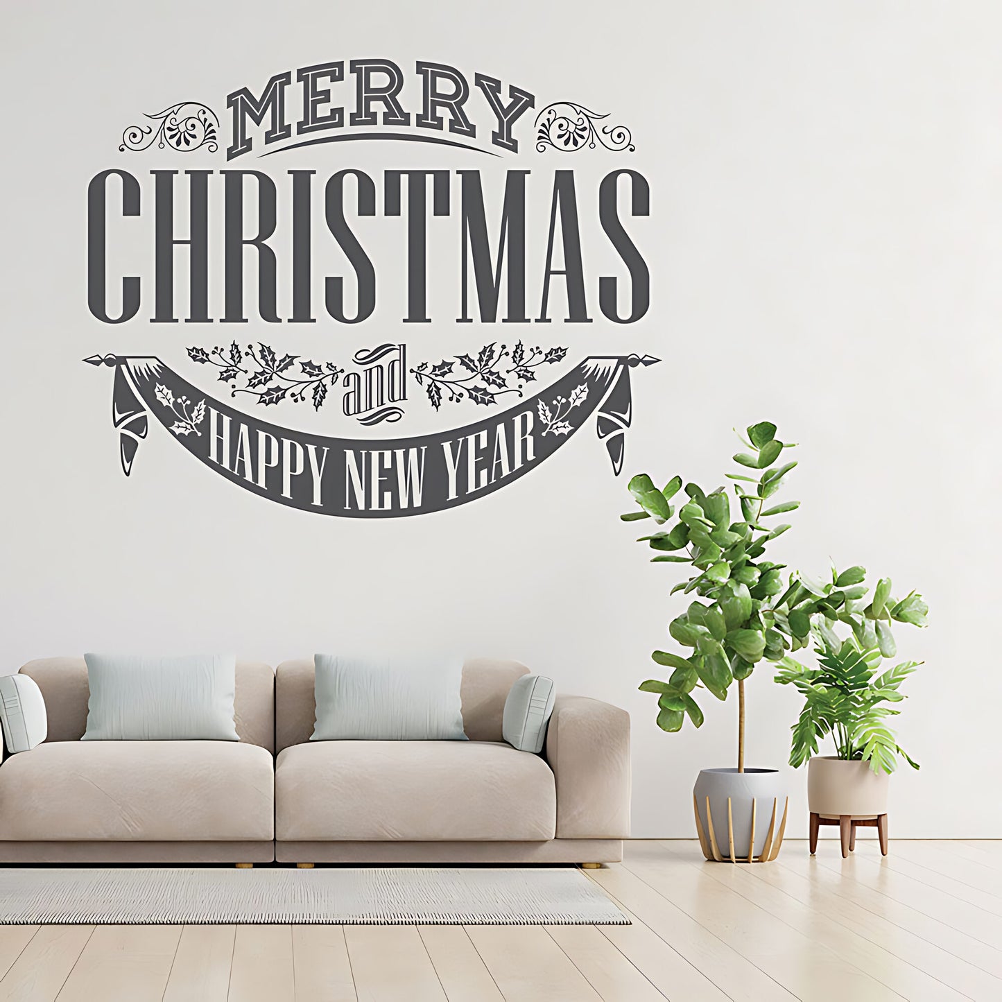 Christmas Wall Stickers for Shop Windows - XMAS Sign Art Decoration