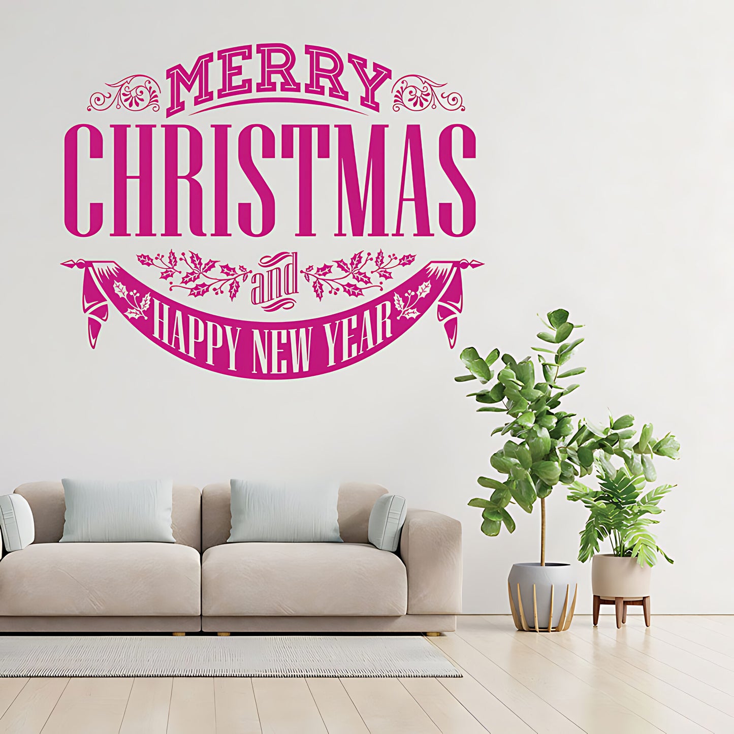 Christmas Wall Stickers for Shop Windows - XMAS Sign Art Decoration