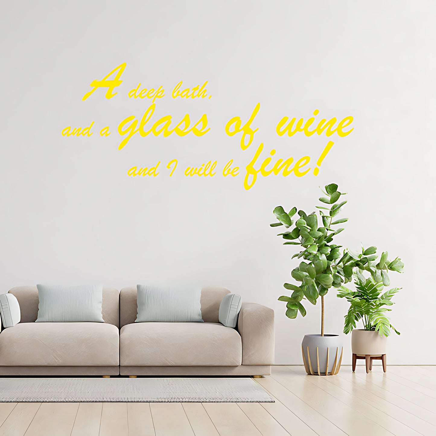 Deep Bath Bathroom Wall Sticker Art Decal Quote
