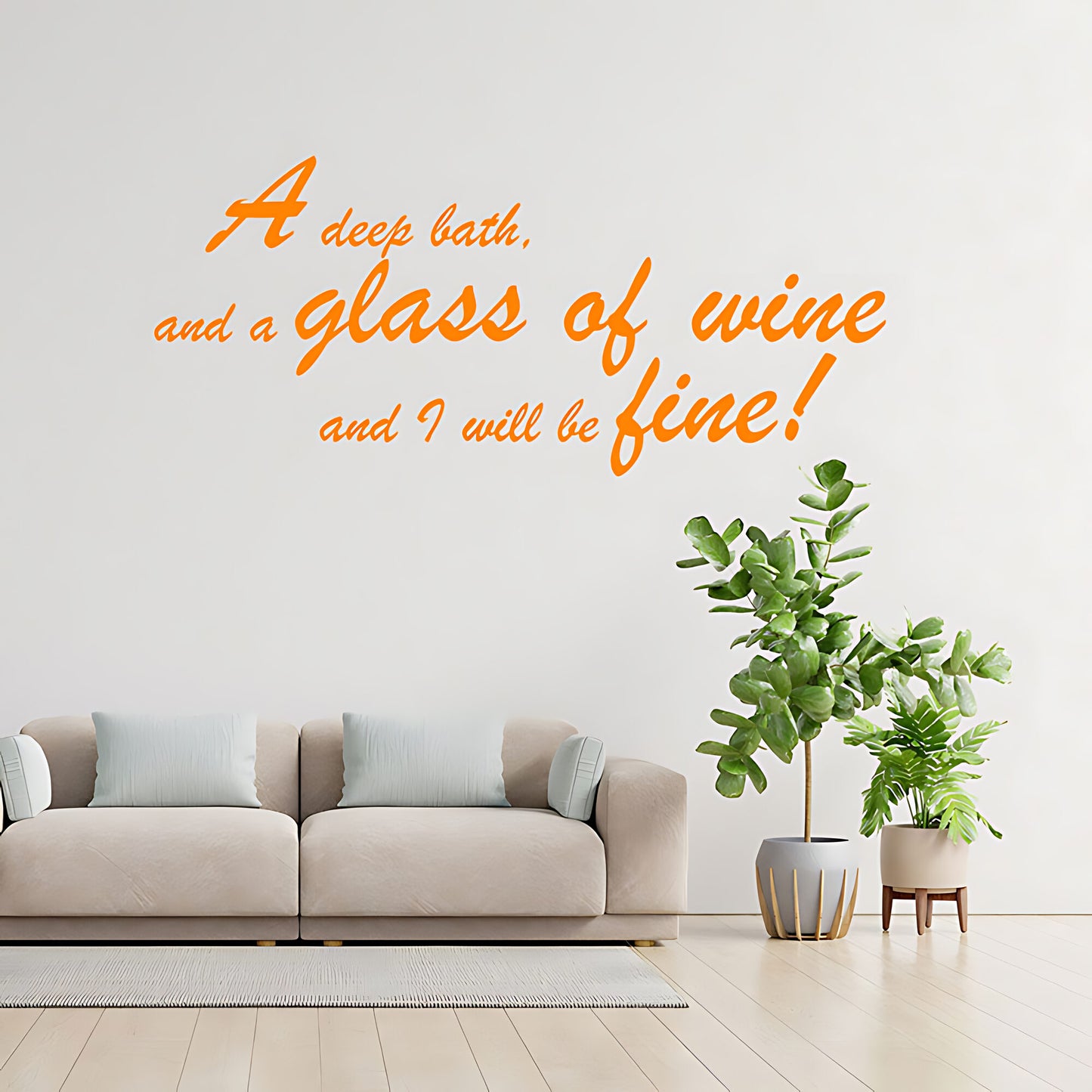 Deep Bath Bathroom Wall Sticker Art Decal Quote