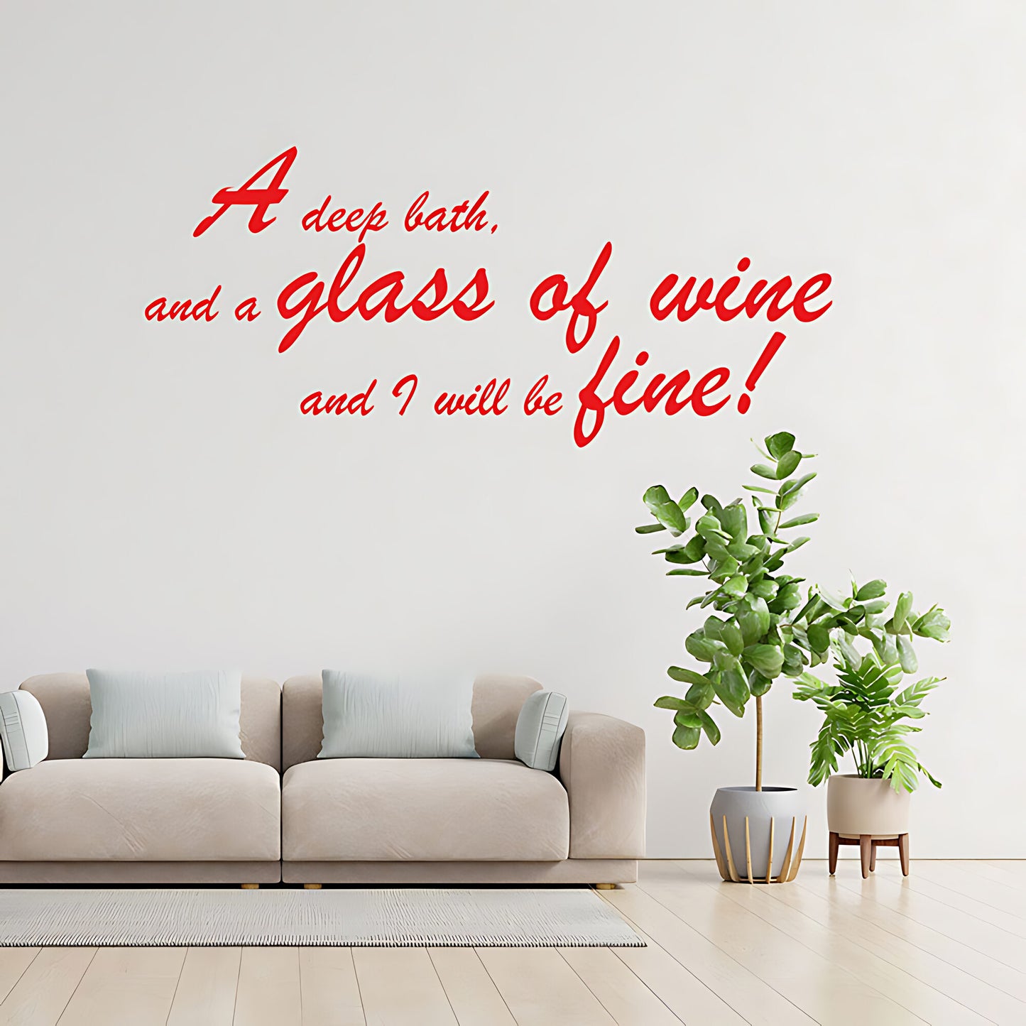 Deep Bath Bathroom Wall Sticker Art Decal Quote