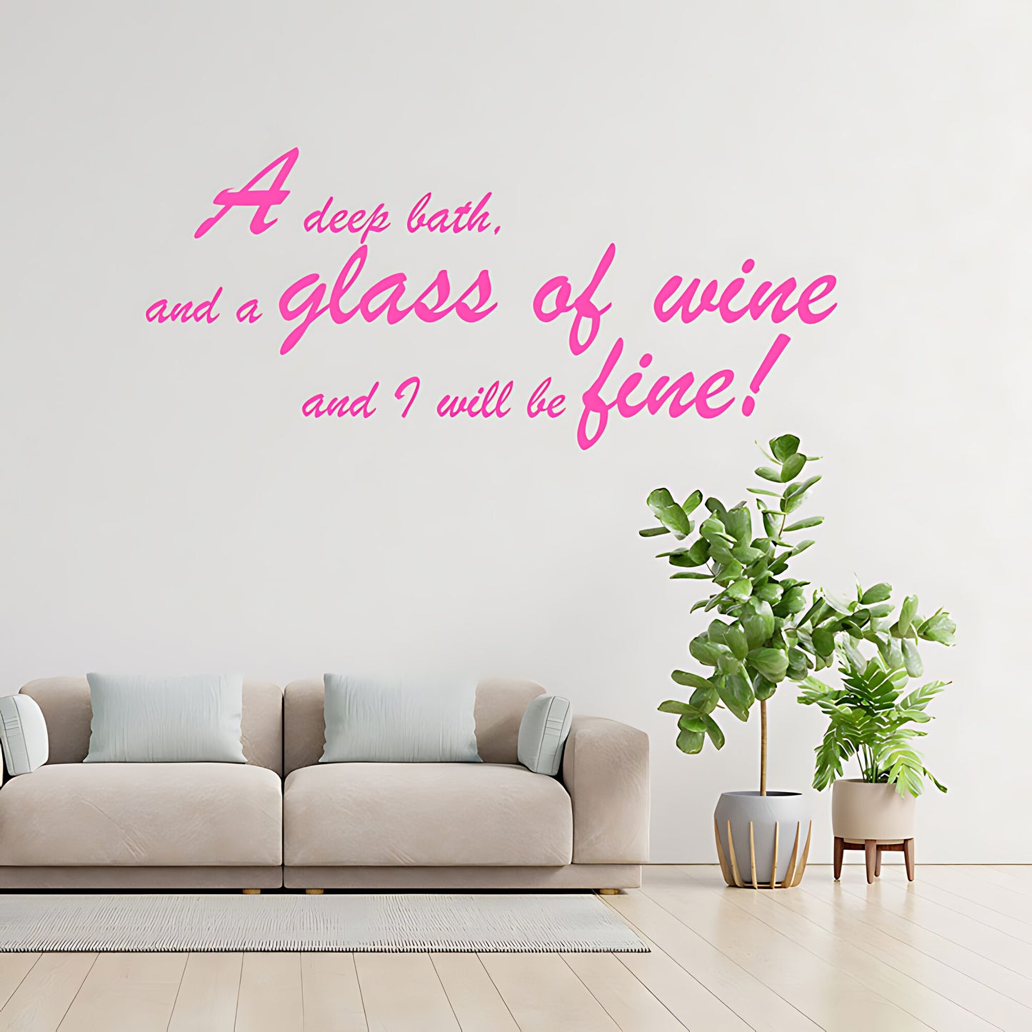 Deep Bath Bathroom Wall Sticker Art Decal Quote