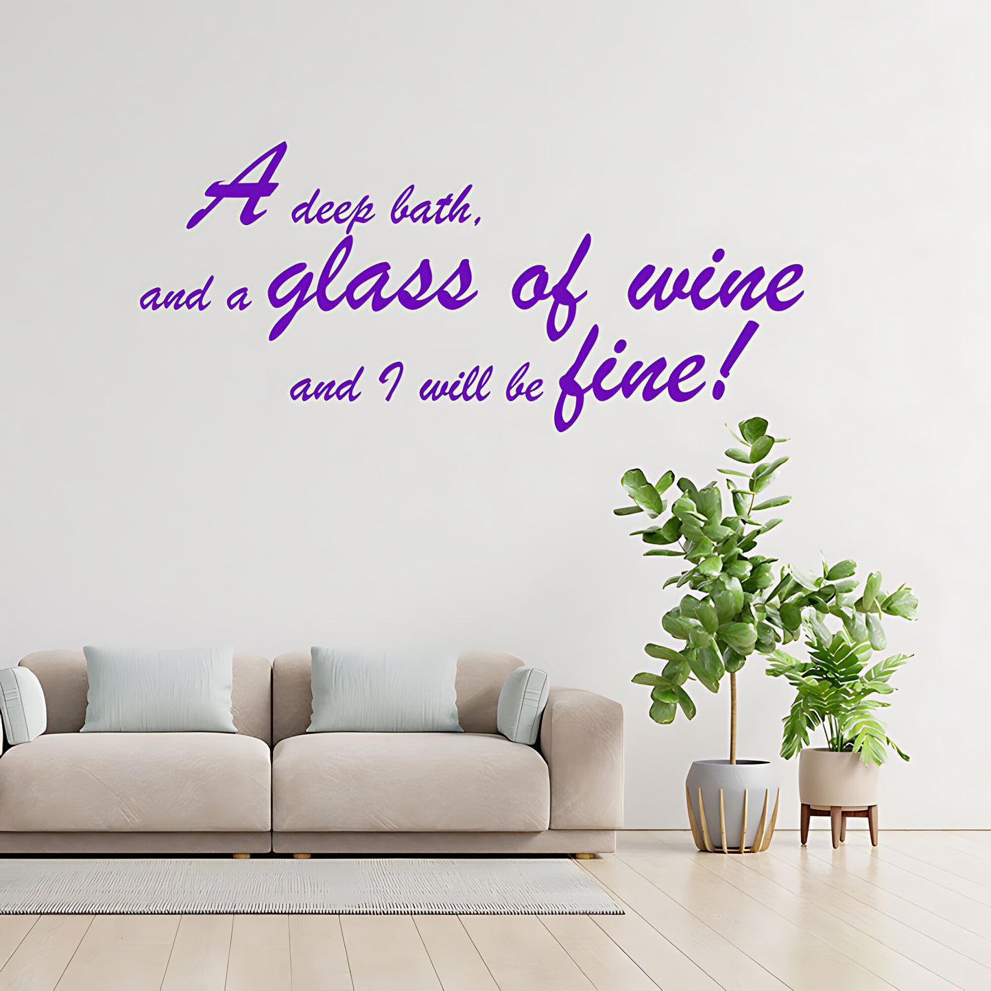 Deep Bath Bathroom Wall Sticker Art Decal Quote
