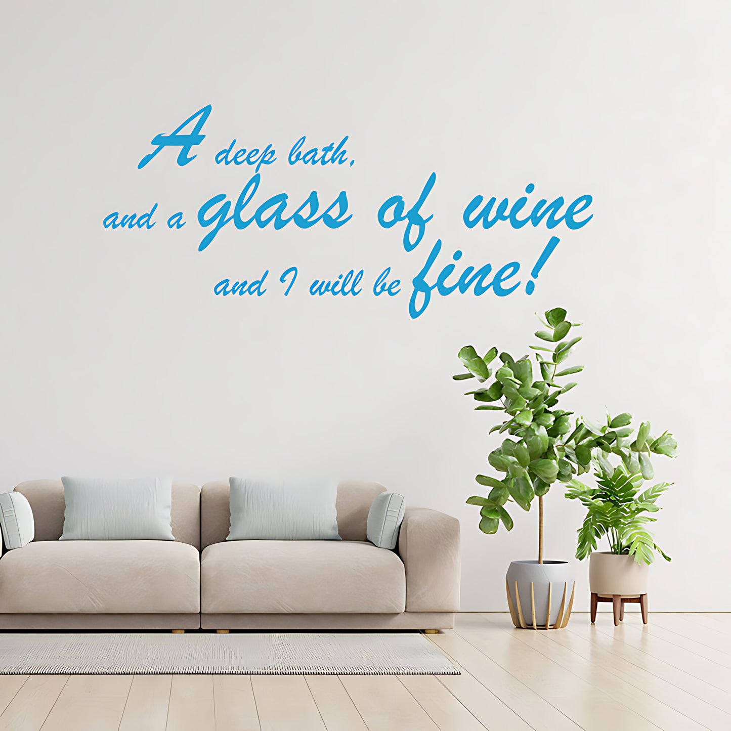 Deep Bath Bathroom Wall Sticker Art Decal Quote