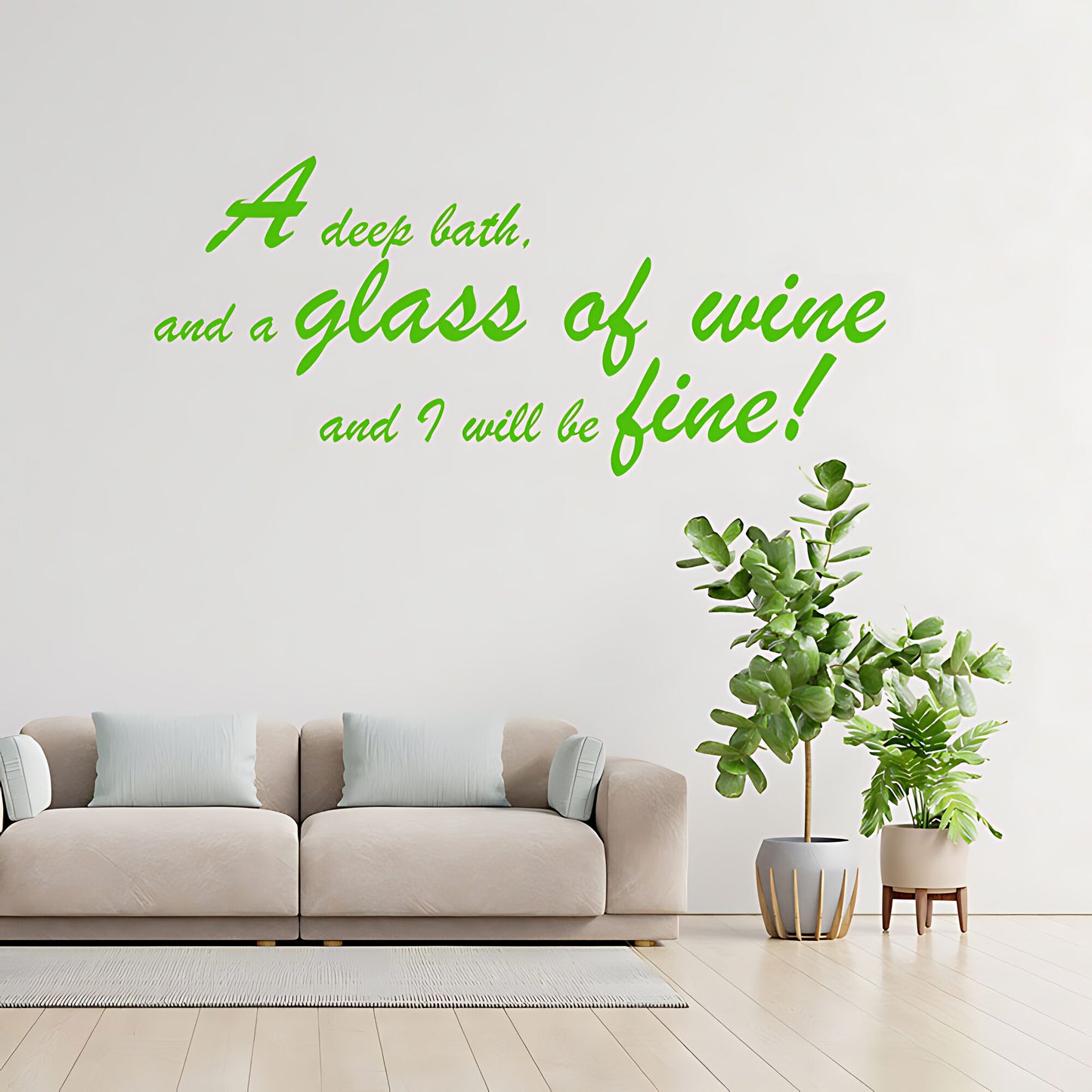 Deep Bath Bathroom Wall Sticker Art Decal Quote