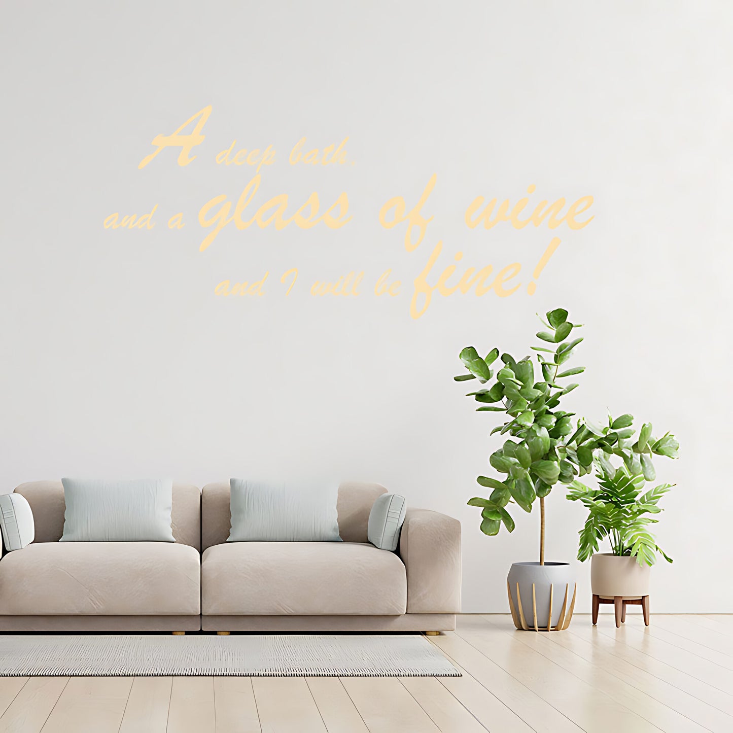 Deep Bath Bathroom Wall Sticker Art Decal Quote