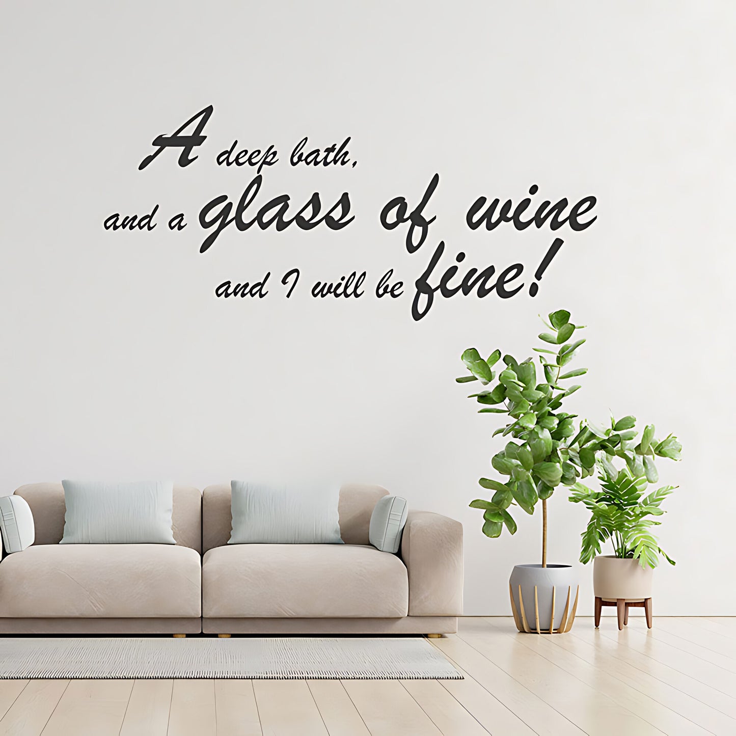 Deep Bath Bathroom Wall Sticker Art Decal Quote