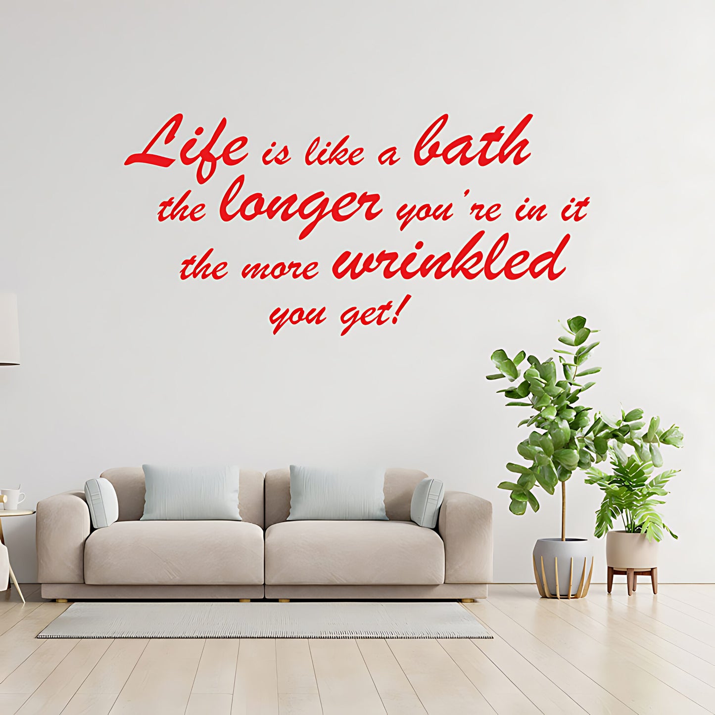 Life Is Like... Bathroom Wall Sticker Art Decal Quote